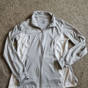 Women's Gray and White Jacket